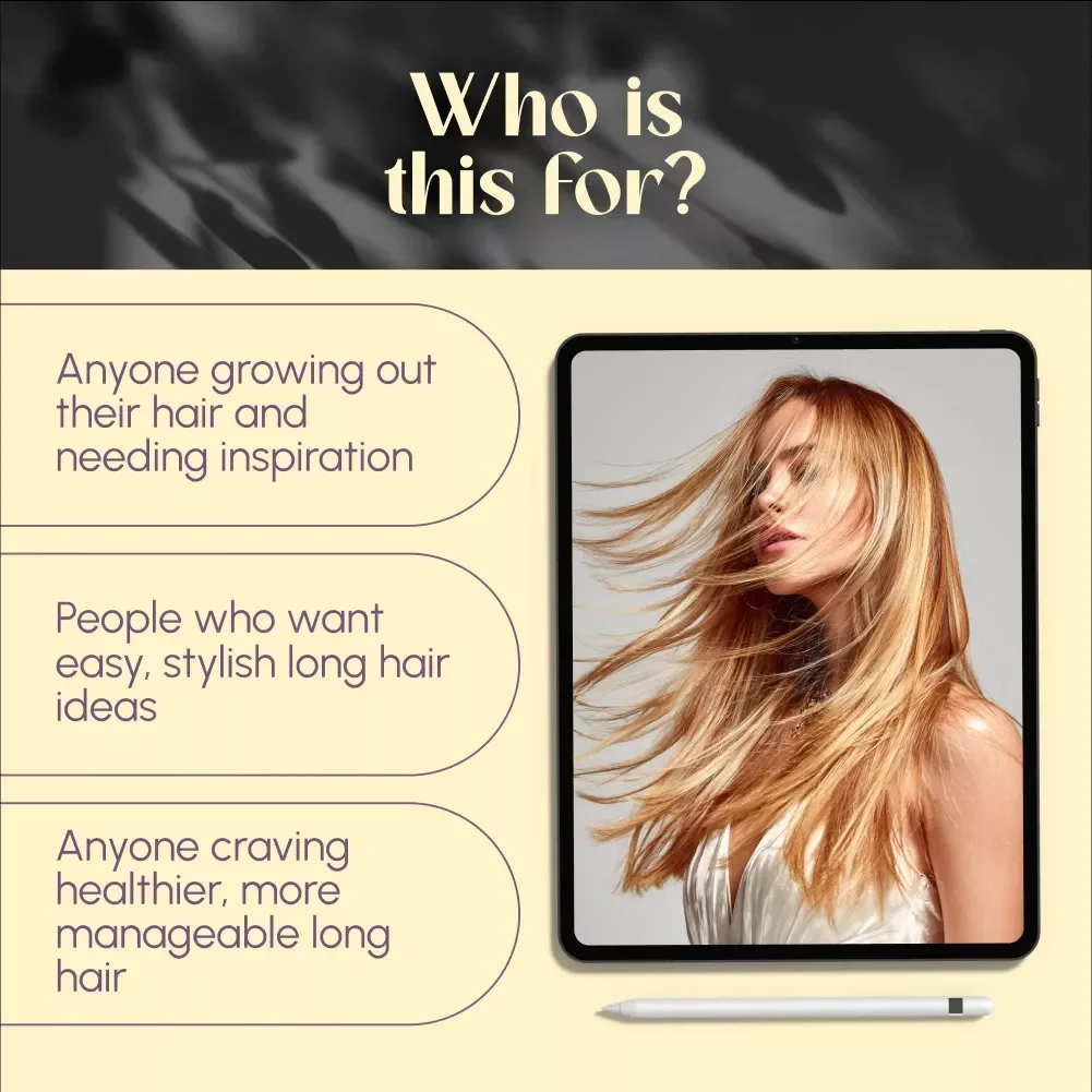 Locks & Looks: The Ultimate Guide to Stunning Long Hairstyles for Women | Long Hair Styles for Women Guide | Digital Hair Care eBook
