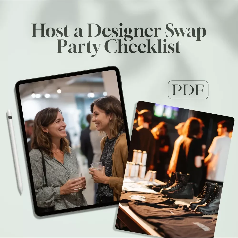 Host a Designer Swap Party Checklist | Digital Download | Fashion Event Planning Guide | Printable Clothing Swap Checklist for Stylish Gatherings