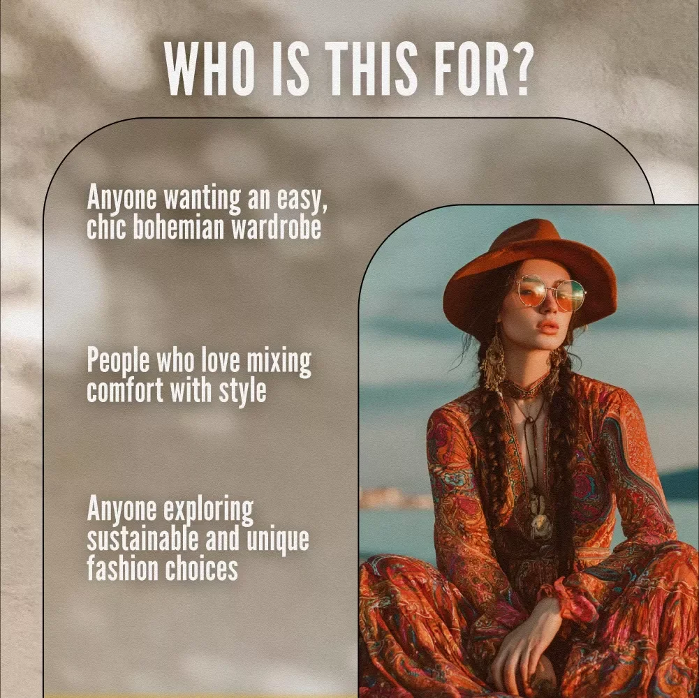 Boho Style Clothing Checklist: Your Ultimate Guide to Effortless Bohemian Vibes | Digital Download | Printable Fashion Guide for Boho Style Clothing Lovers