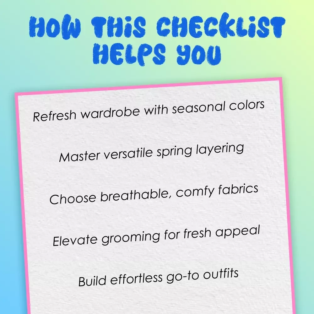 The Ultimate Men’s Checklist for a Fresh Look | Digital Download Men’s Spring Style Guide & Wardrobe Refresh