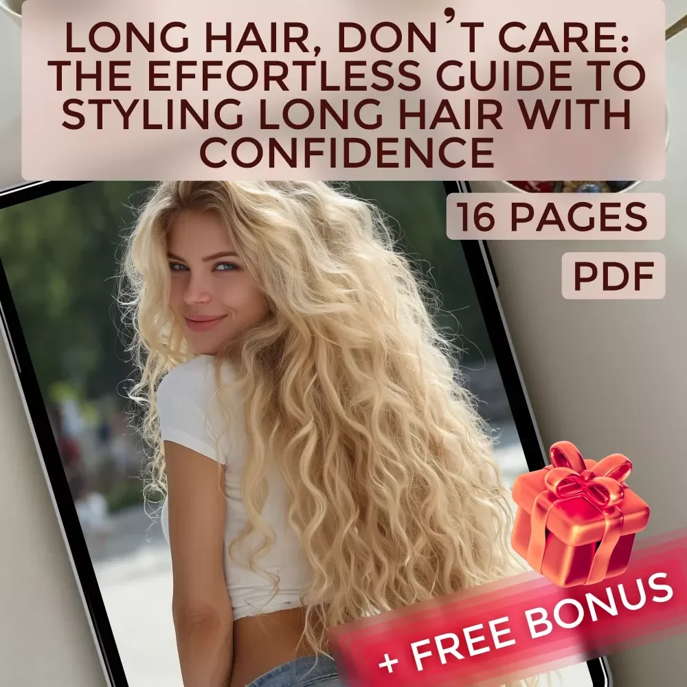 Long Hair, Don’t Care: The Effortless Guide to Styling Long Hair With Confidence | Digital Download Hair Styling Guide, eBook & Checklist for Easy Everyday Hairstyles