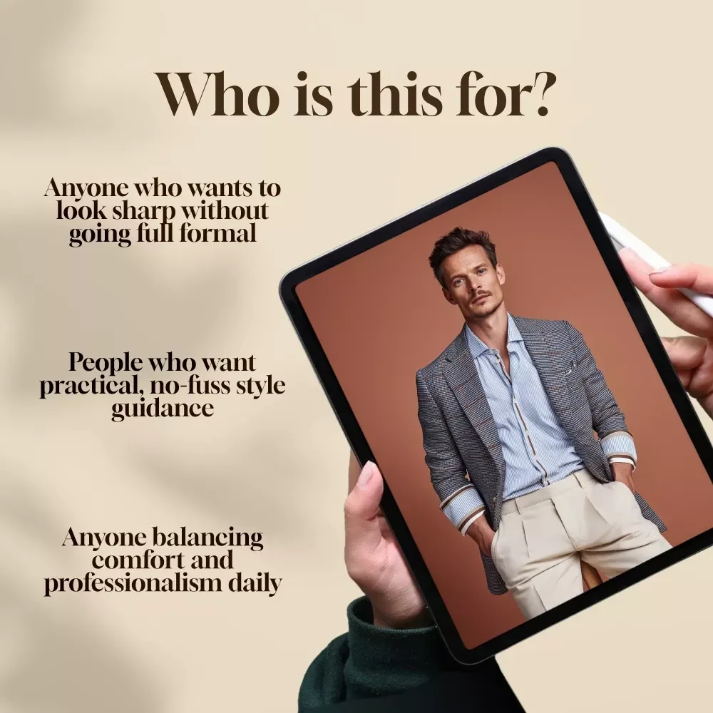 Smart and Sharp Business Casual for Men | Digital Style Guide for Effortless Business Casual Style Men | eBook, Checklist & Wardrobe Tips
