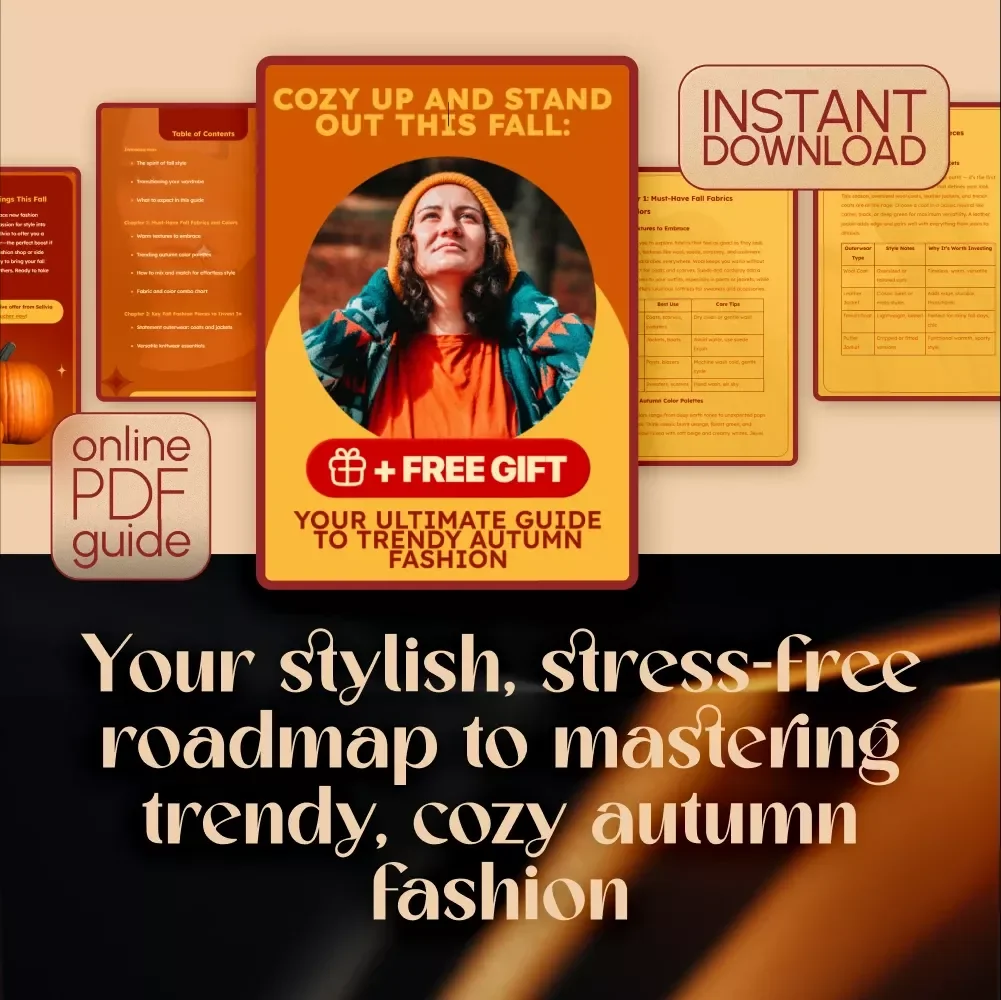 Cozy Up and Stand Out This Fall: Your Ultimate Guide to Trendy Autumn Fashion | Digital Download eBook | Fall Fashion Trends & Styling Tips