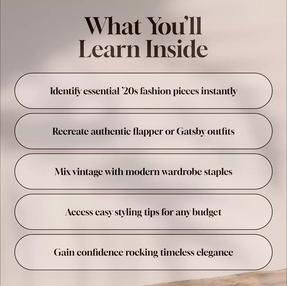 Flapper Glam & Gatsby Chic: A Guide to Roaring '20s Style | Digital Download eBook for Vintage Fashion Lovers, Flapper Clothing, and Gatsby Party Inspiration