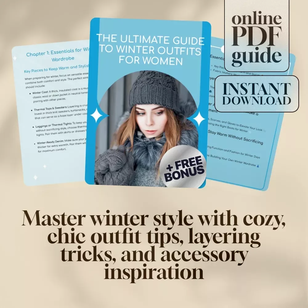 The Ultimate Guide to Winter Outfits for Women | Stylish Cold Weather Fashion eBook & Digital Wardrobe Planner