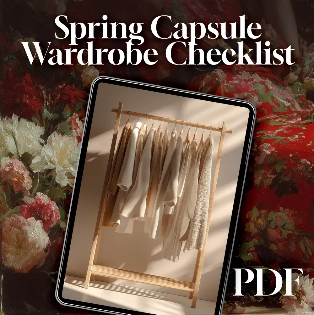Spring Capsule Wardrobe Checklist | Minimalist Spring Closet Guide | Printable Digital Download | Spring Capsule Wardrobe Planner