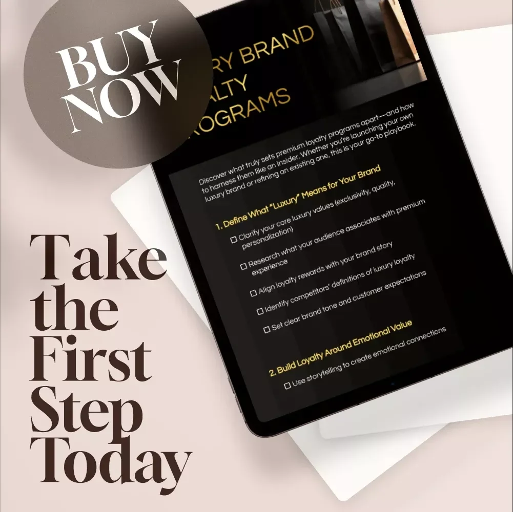 Luxury Brand Loyalty Programs Checklist | Digital Download for Premium Brand Loyalty Strategy, High-End Tiered Rewards & Exclusive Client Retention