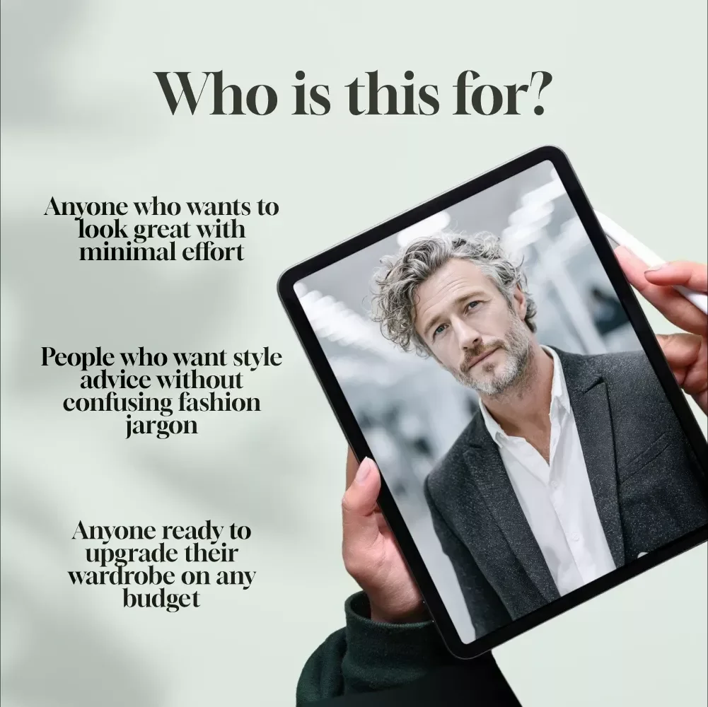 Style, Simplified: A No-Fluff Guide to Fashion Ideas for Guys | Digital Download Men’s Style Guide, Capsule Wardrobe Tips & Outfit Inspiration