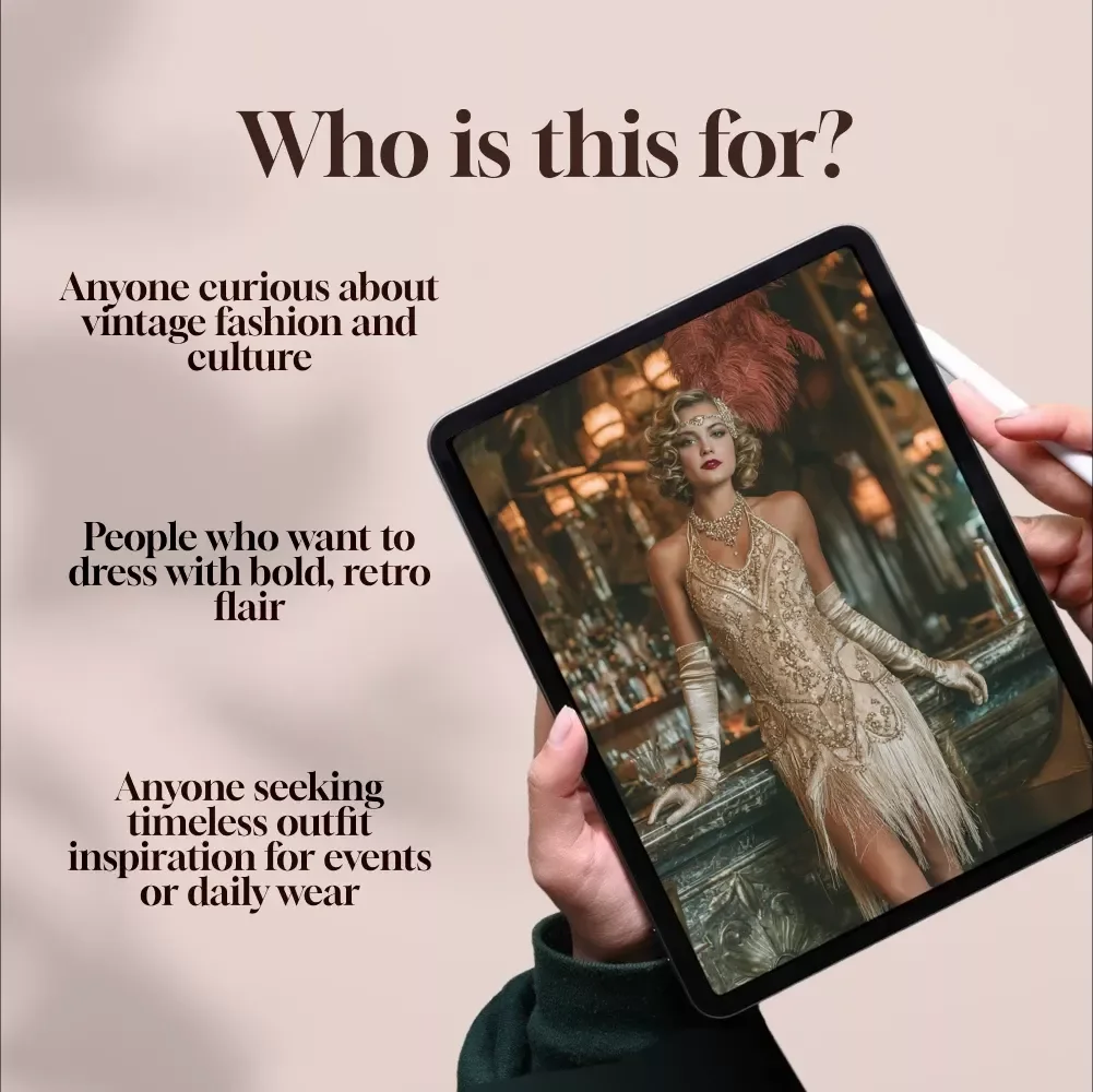 Flapper Glam & Gatsby Chic: A Guide to Roaring '20s Style | Digital Download eBook for Vintage Fashion Lovers, Flapper Clothing, and Gatsby Party Inspiration