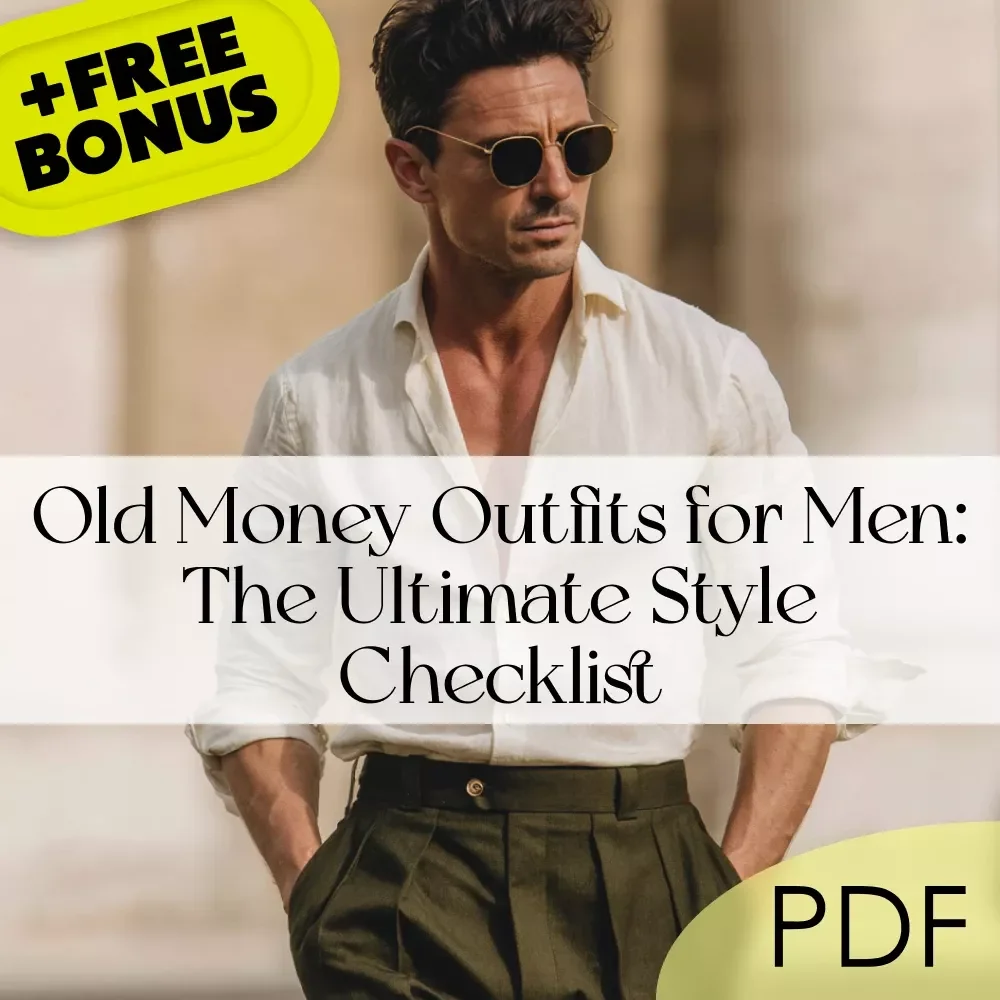 Old Money Outfits for Men: The Ultimate Style Checklist | Classic Men’s Fashion Guide | Digital Download for Timeless, Elegant Wardrobe Essentials