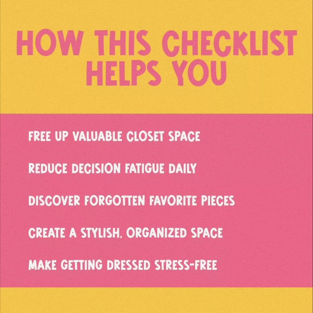 Closet Detox: The Ultimate 10-Step Checklist to Clear the Chaos & Find Your Style Again | Declutter Closet Digital Download, Printable Wardrobe Organization Guide