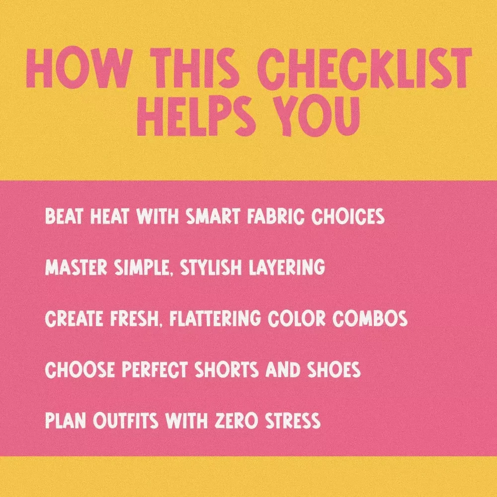 The Summer Style Checklist: Your Go-To Guide for Cool & Confident Looks | Fashion Ideas Summer Guide, Men's & Women's Summer Outfits, Digital Download