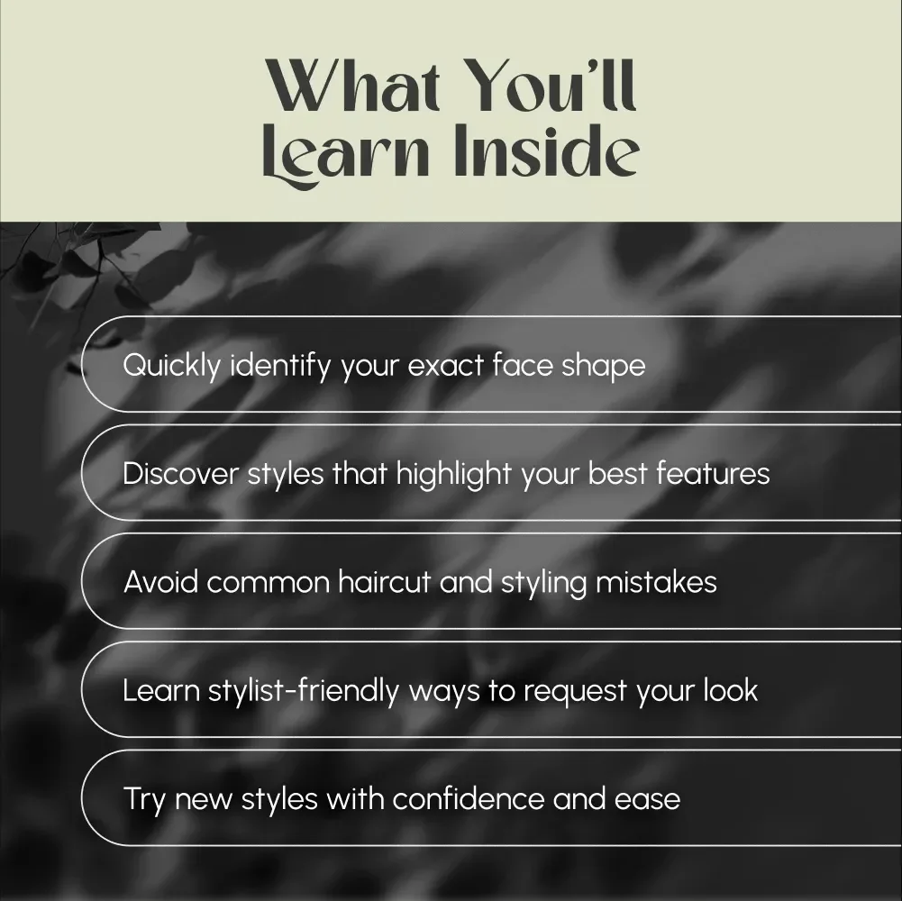 Find Your Perfect Hairstyle for Your Face Shape – Complete Digital Guide to Choosing the Best Hair Style for My Face Shape, Styles for Oval, Round, Square, Heart & Diamond Faces