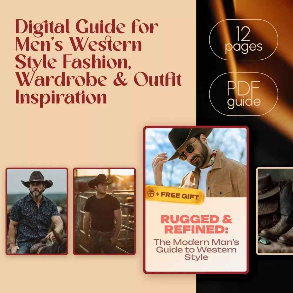 Rugged & Refined: The Modern Man’s Guide to Western Style | Digital Download eBook for Men’s Western Style Fashion, Wardrobe & Outfit Inspiration
