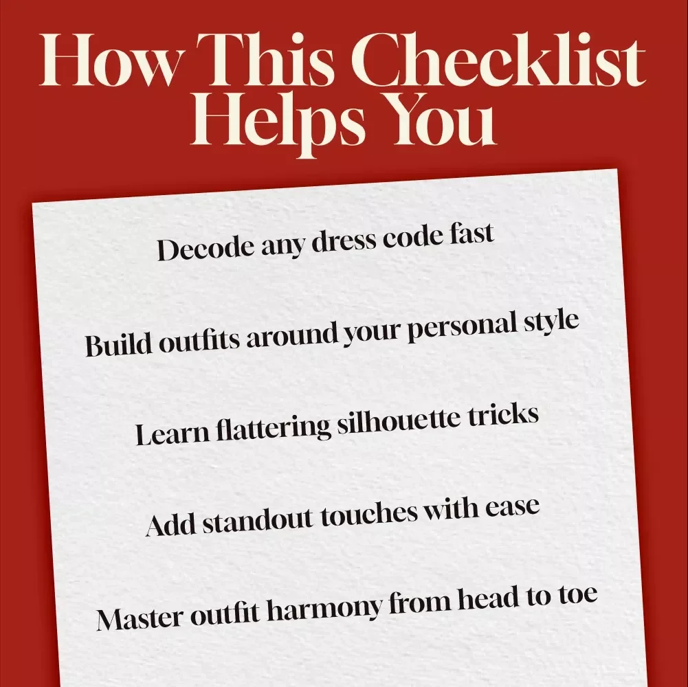 Special Occasion Outfit Formula Checklist | Digital Download | Event Style Guide | eBook for Dressing Up | Occasionwear Fashion Formula | Style Checklist