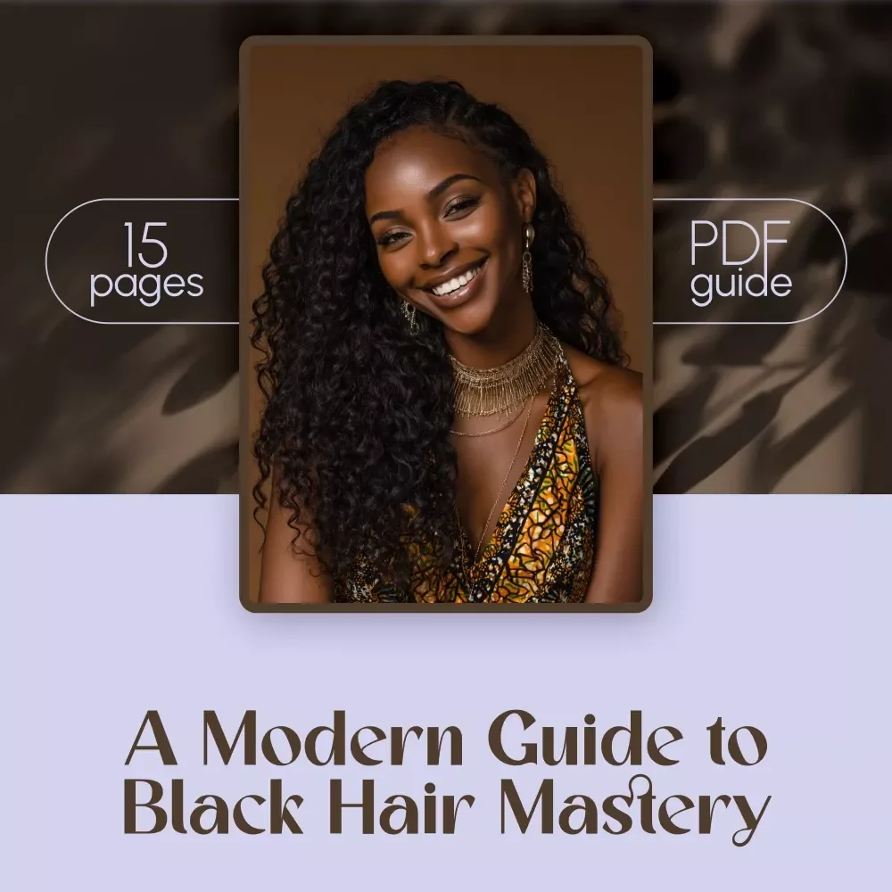 A Modern Guide to Black Hair Mastery | Digital Download Guide for Black Hair Styles, Natural Hair Care & Protective Styling