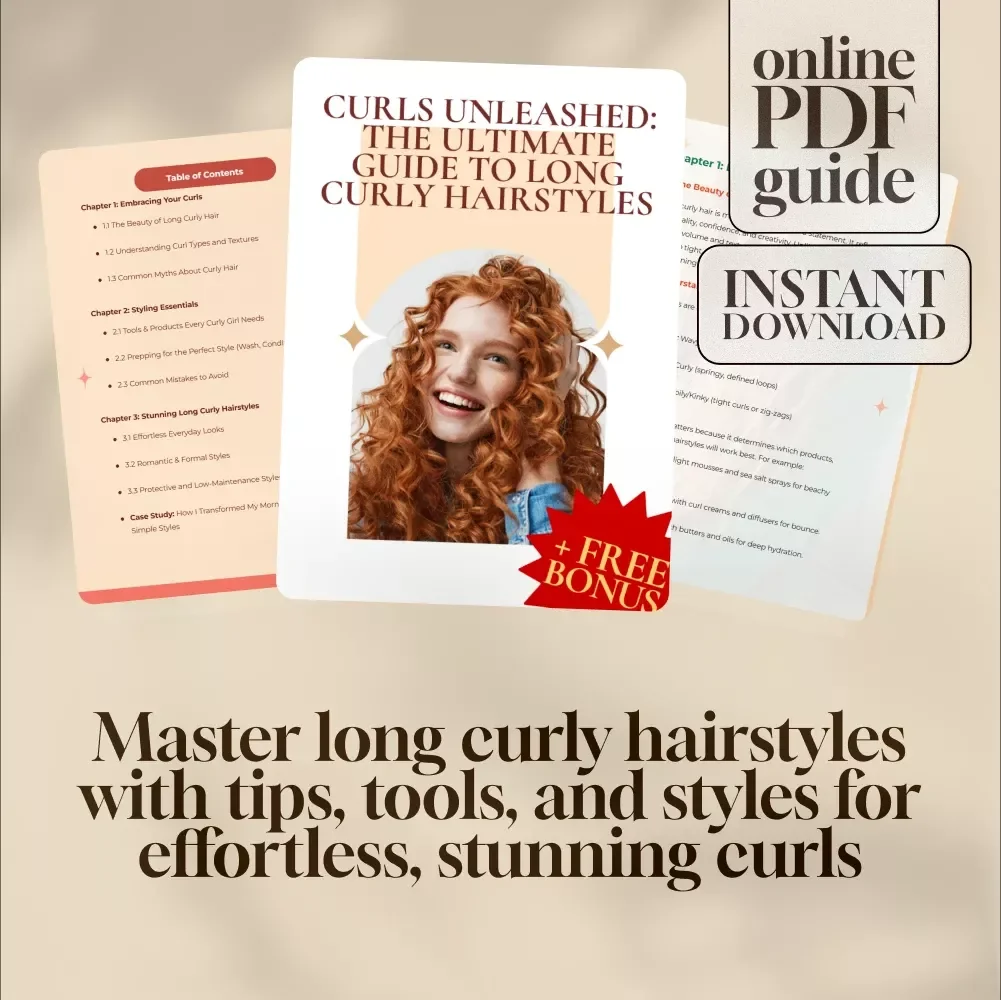Curls Unleashed: The Ultimate Guide to Long Curly Hairstyles | Digital Hair Care & Styling Guide for Gorgeous Curls