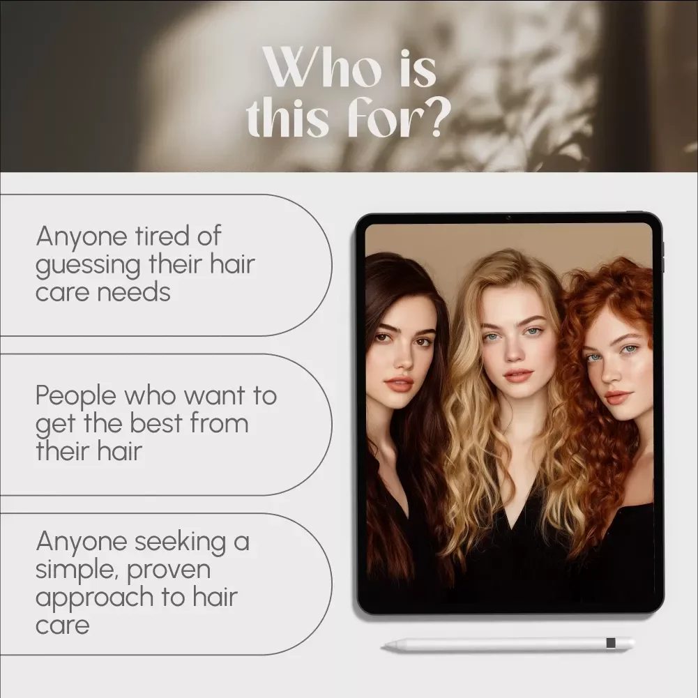 Unlock Your Best Hair: The Ultimate Guide to Understanding Hair Types | Digital Hair Care Guide, eBook & Checklist for Healthy Hair