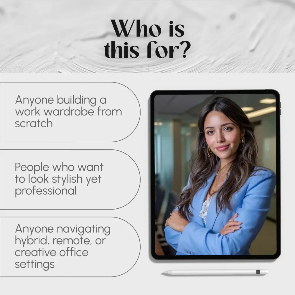 Power Looks Made Easy: A Modern Guide to Work Fashion | Stylish Work Fashion Ideas for Every Office | Digital Download eBook Guide