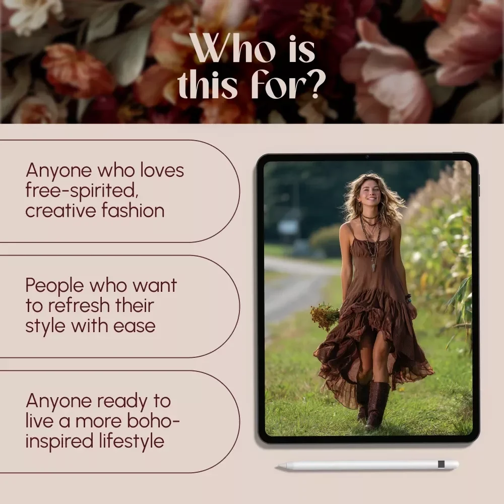 The Boho Blueprint: A Modern Guide to Effortless Bohemian Style – Digital Download Guide for Bohemian Style Clothing, Boho Fashion Inspiration, & Wardrobe Staples