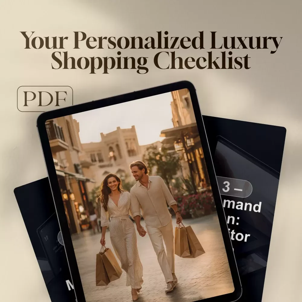 Personalized Luxury Shopping Checklist | Ultimate Digital Guide for Designer Fashion Lovers | PDF Download