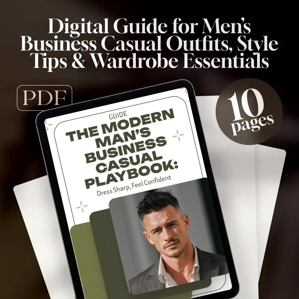 The Modern Man’s Business Casual Playbook: Dress Sharp, Feel Confident | Digital Guide for Men’s Business Casual Outfits, Style Tips & Wardrobe Essentials
