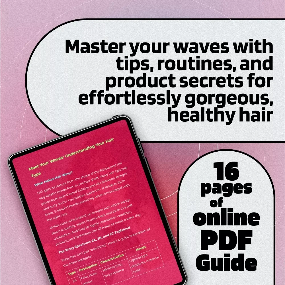 The Ultimate Guide to Stunning Wavy Hair | Digital Download for Perfect Wavy Hair Styles, Haircare Routine & Styling Tips