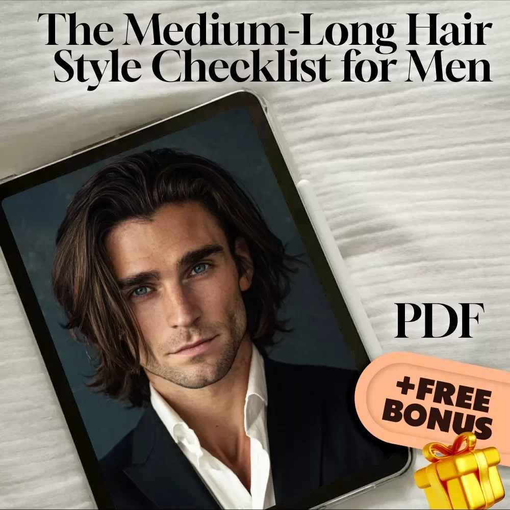 The Medium-Long Hair Style Checklist for Men: Master Your Mane Like a Pro | Digital Download Guide for Hair Style Man Medium Long | Men’s Grooming Printable