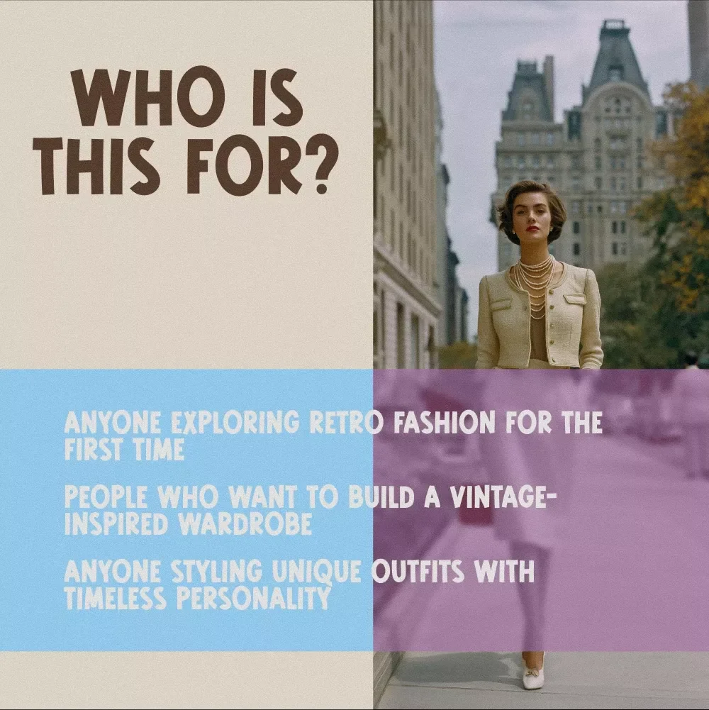 Ultimate Retro Style Clothing Checklist | Vintage Fashion Guide | Printable Download | Retro Style Outfit Planner | Digital Clothing Checklist