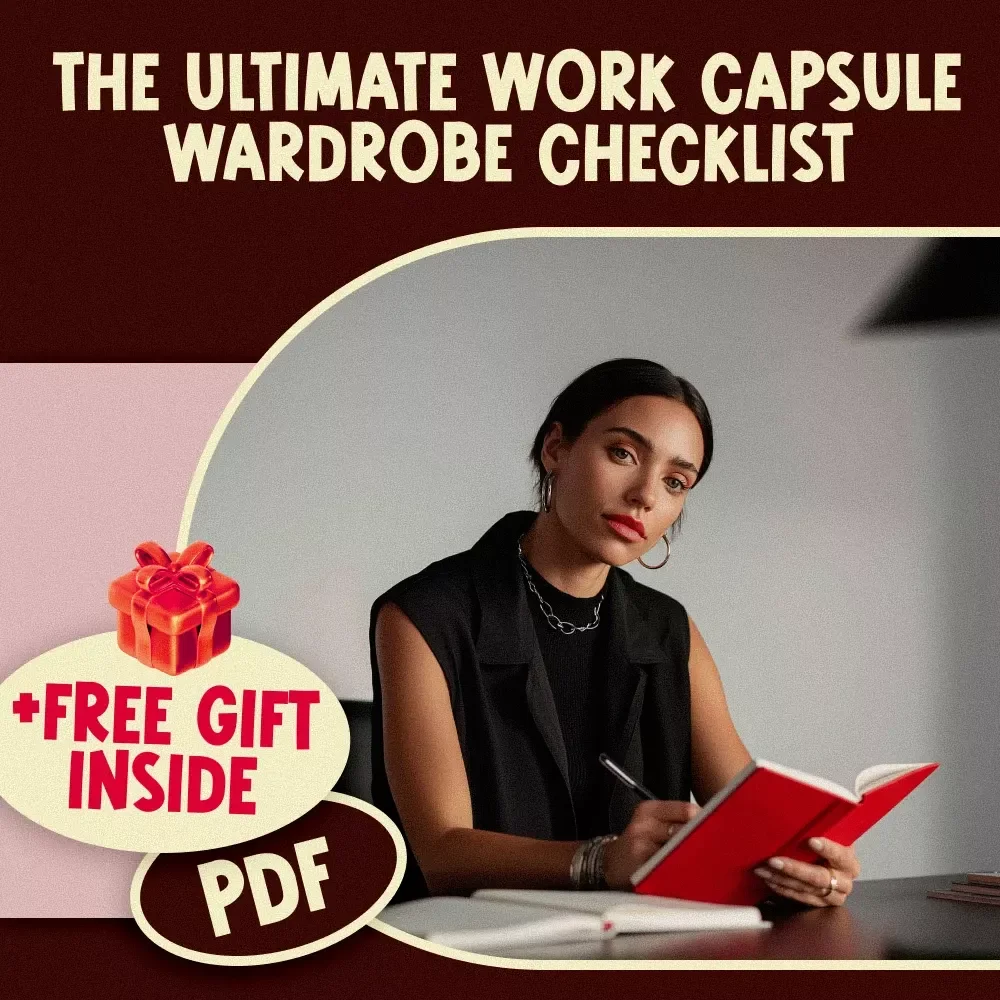 The Ultimate Work Capsule Wardrobe Checklist | Minimalist Office Fashion Guide | Digital Download Printable
