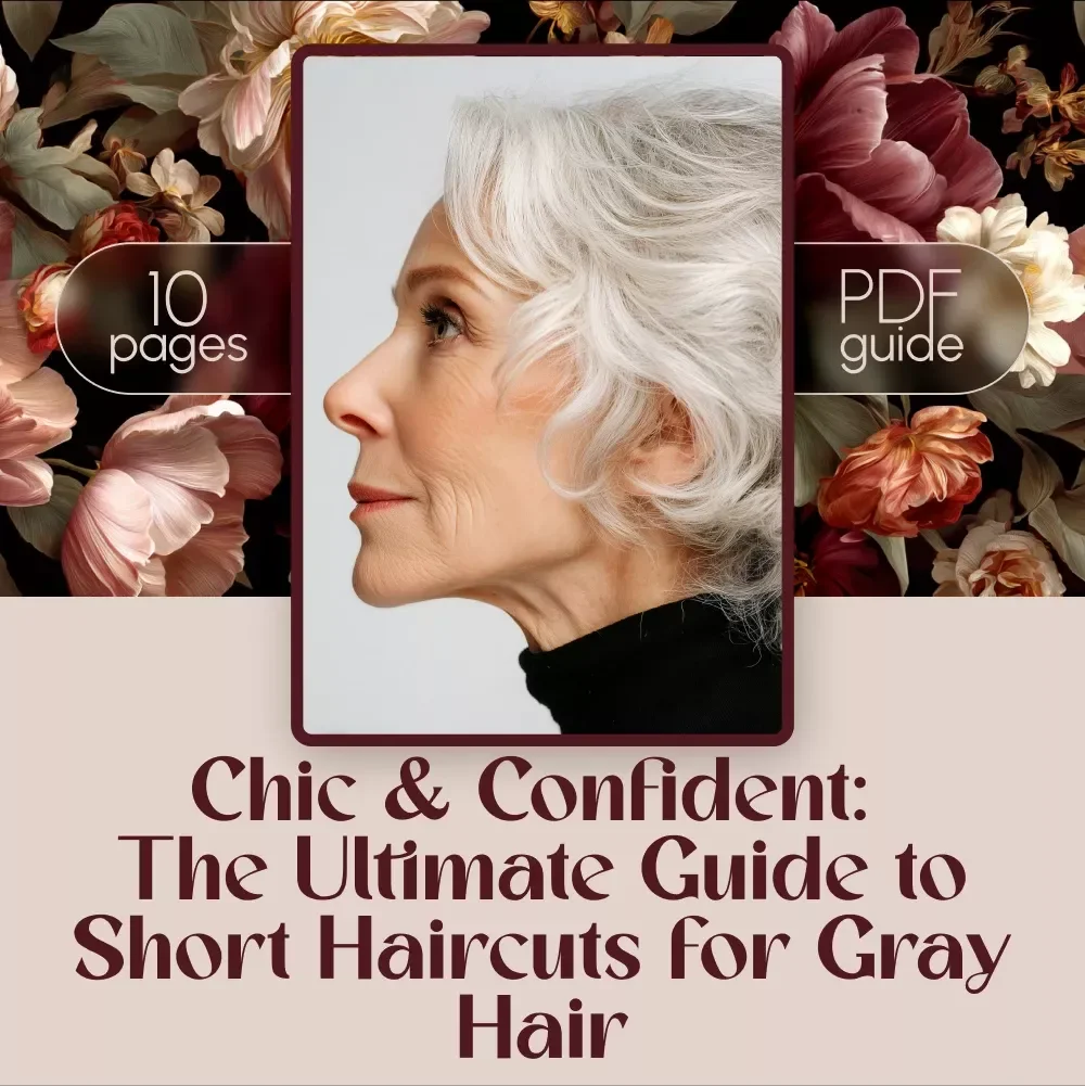 Chic & Confident: The Ultimate Guide to Short Haircuts for Gray Hair | Short Haircut Styles for Gray Hair eBook | Digital Download Guide