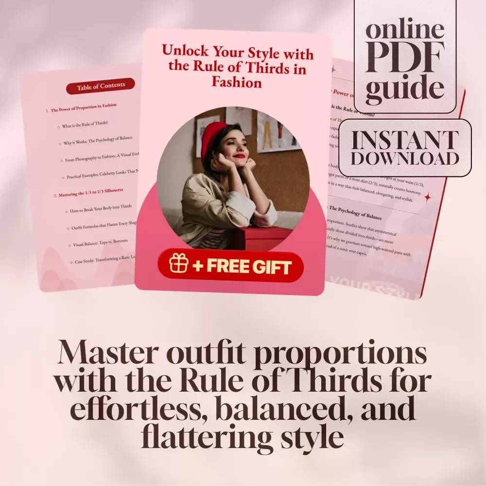 Unlock Your Style with the Rule of Thirds in Fashion – Digital Style Guide for Mastering Outfit Proportions & Flattering Looks