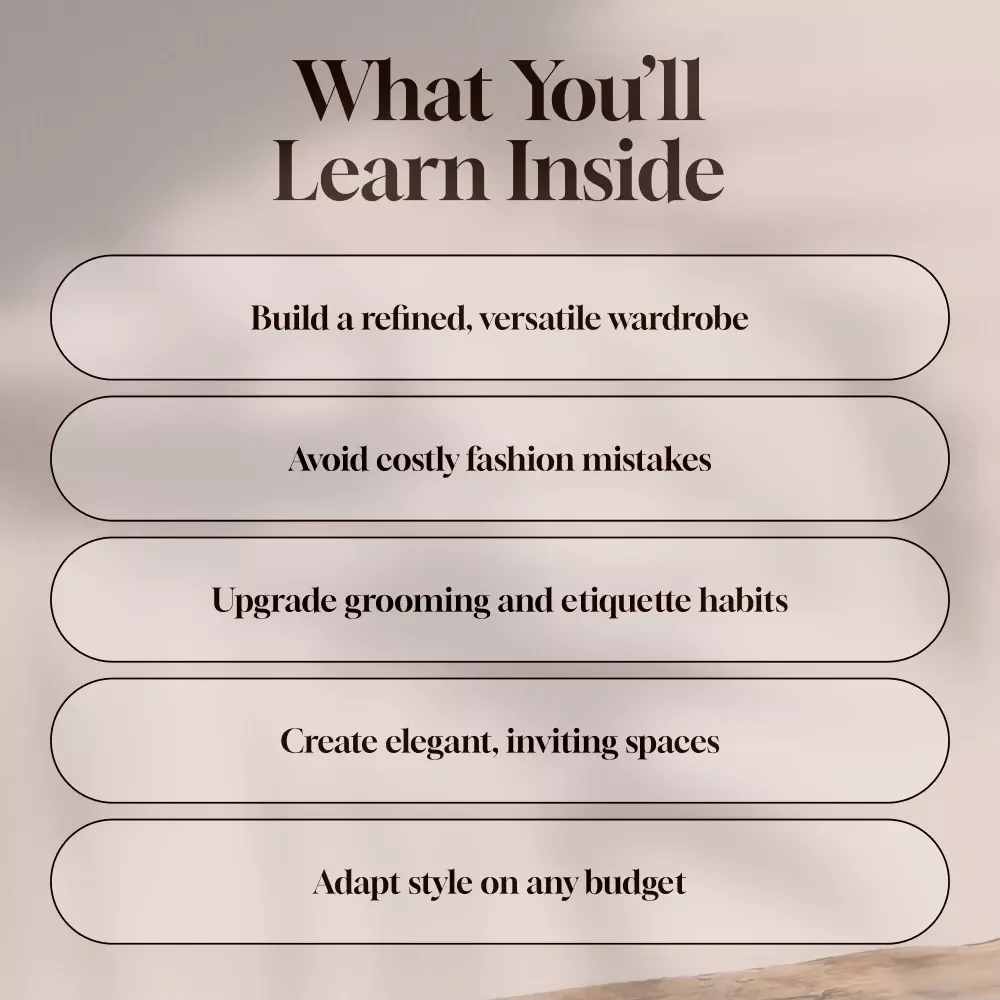 The Quiet Power of Elegance: A Modern Guide to Old Money Style | Timeless Fashion, Lifestyle & Wardrobe Essentials Digital Download