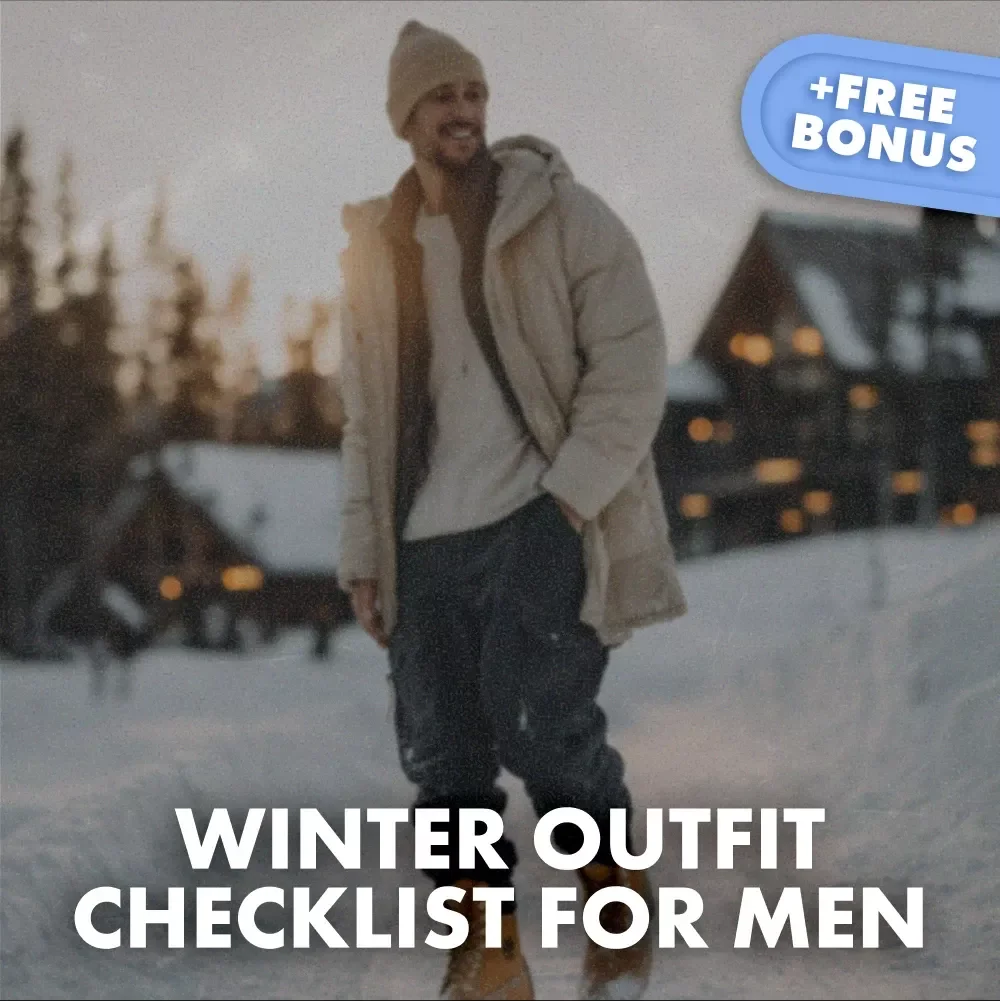 Winter Outfit Checklist for Men | Digital Wardrobe Guide for Stylish Cold-Weather Looks | Printable PDF for Winter Outfits Men