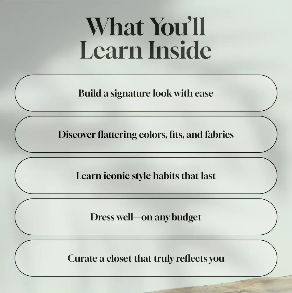 Exclusive Interview Series: Style Icons’ Secrets | Signature Style Guide for Women | Fashion eBook | Capsule Wardrobe Checklist | Style on a Budget PDF