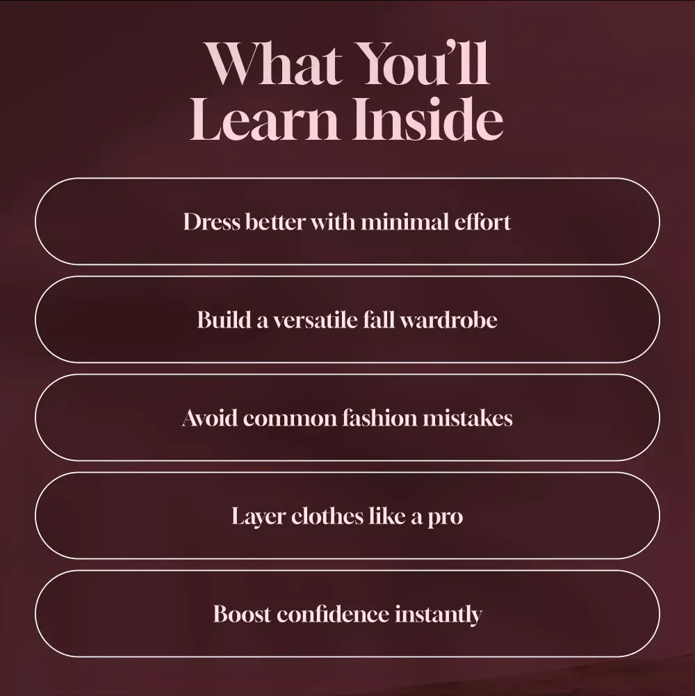 Fall Style Playbook for Men – Digital Guide for Fall Outfits Men | Men’s Autumn Fashion eBook, Layering Tips, Wardrobe Essentials