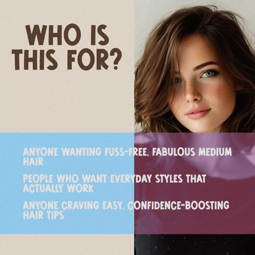 The Medium Magic Hair Checklist | Digital Download for Medium Hair Styles for Women | Hairstyle Guide, Styling Tips & Cut Inspiration
