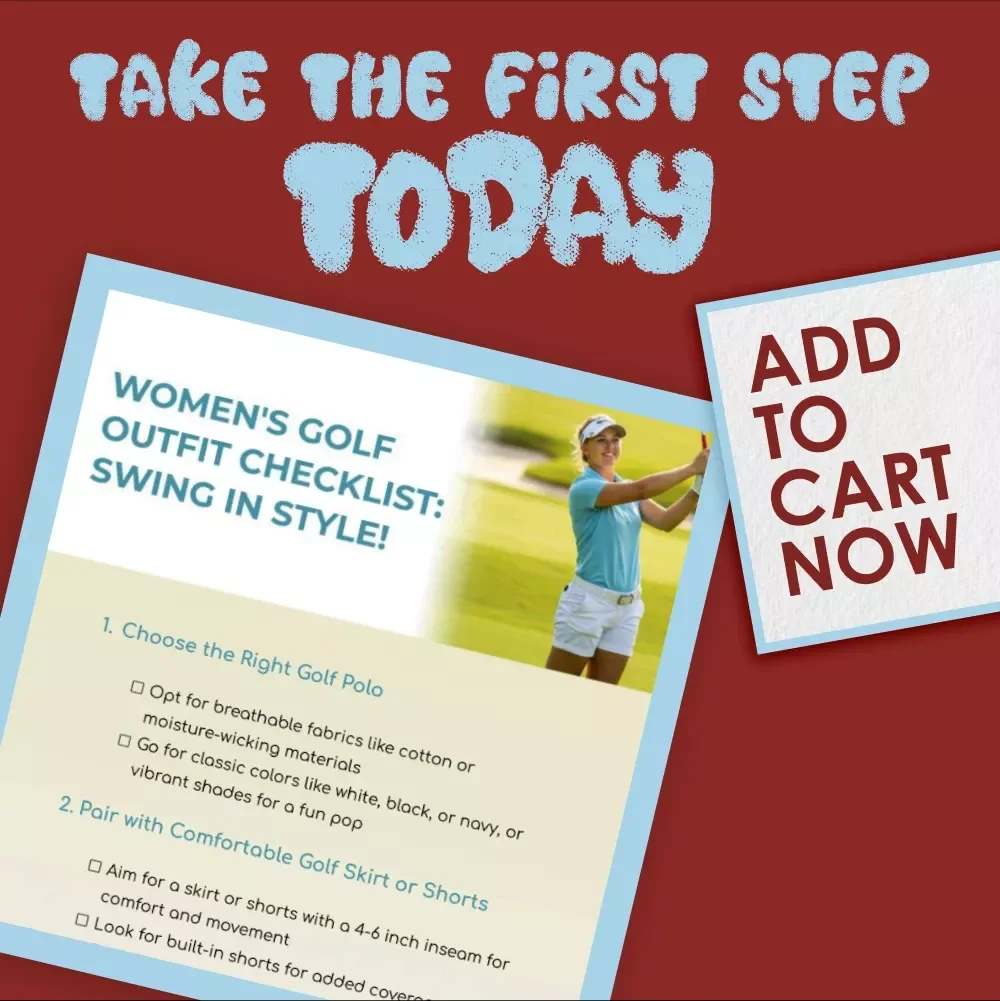 Women's Golf Outfit Checklist: Swing in Style! | Printable Golf Outfit Women Style Guide & Fashion Tips for the Course