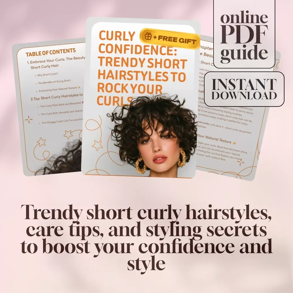 Curly Confidence: Trendy Short Hairstyles to Rock Your Curls – Digital Guide for Short Curly Hair Styles Inspiration, Maintenance & Styling Tips
