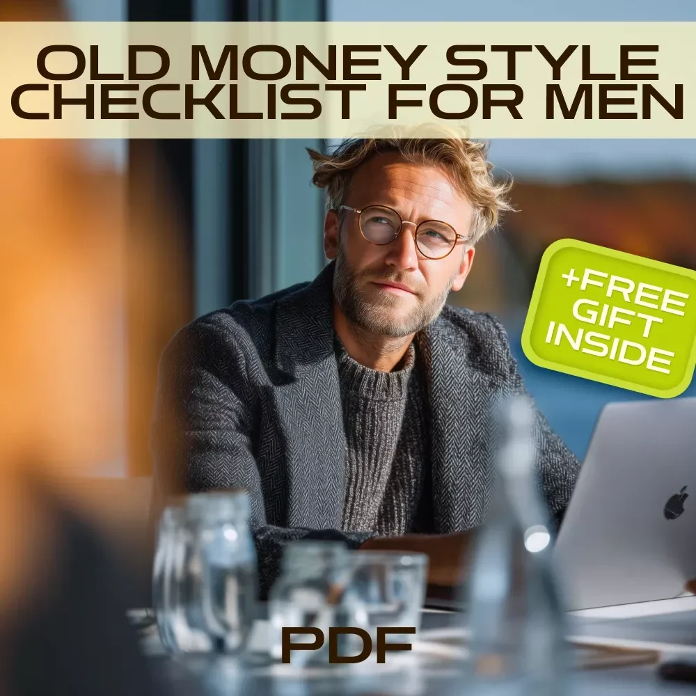 Old Money Style Checklist for Men | Classic Men’s Fashion Guide | Digital Download, Minimalist Wardrobe & Timeless Style for Gentlemen