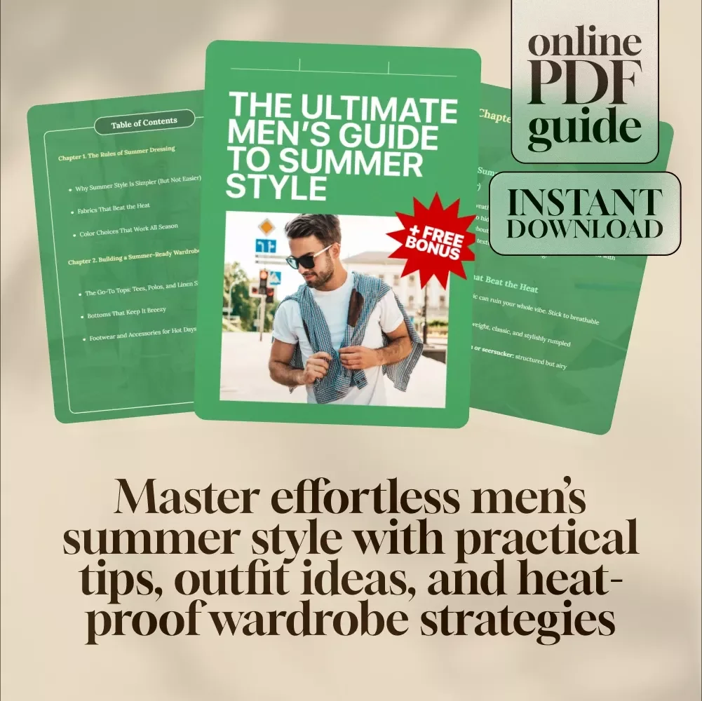 The Ultimate Men’s Guide to Summer Style – Digital Download for Effortless, Confident Mens Summer Style | eBook & Checklist for Warm Weather Fashion