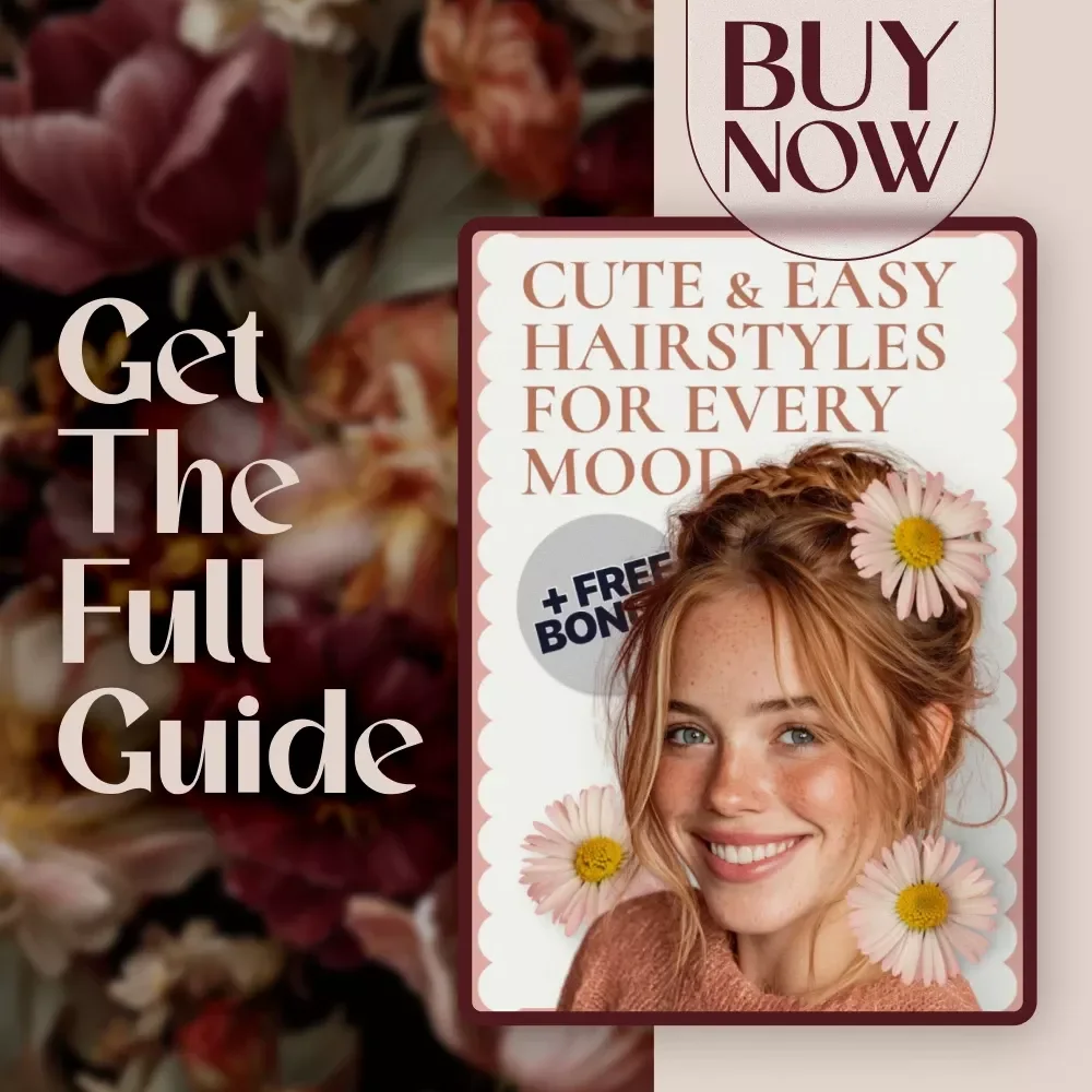 Cute & Easy Hairstyles for Every Mood | Digital Guide for Cute Hair Styles, Quick Braids, Messy Buns & Glamorous Updos