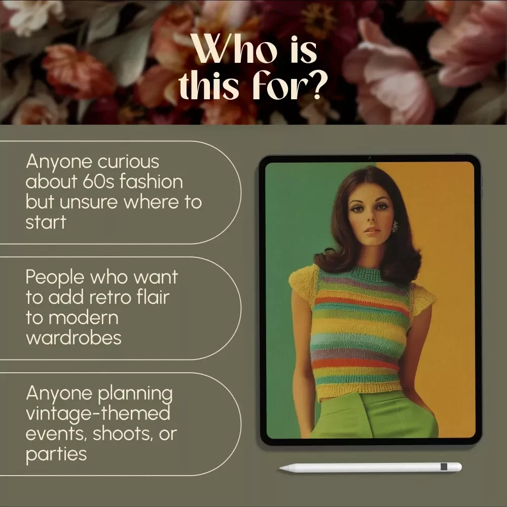 Swinging Into Style: A Beginner’s Guide to 60s Fashion | Digital Download Guide to 60s Style Clothing, Retro Fashion eBook, Vintage Style Checklist