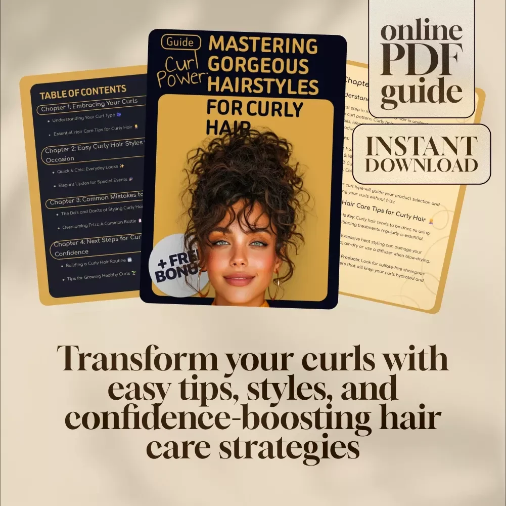 Curl Power: Mastering Gorgeous Hairstyles for Curly Hair – Digital Guide for Effortless Curly Hair Styles, Tips & Inspiration