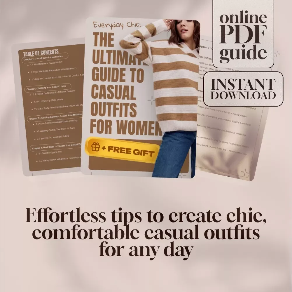 Everyday Chic: The Ultimate Guide to Casual Outfits for Women – Digital Download Style Guide, Wardrobe Staples, and Seasonal Outfit Ideas
