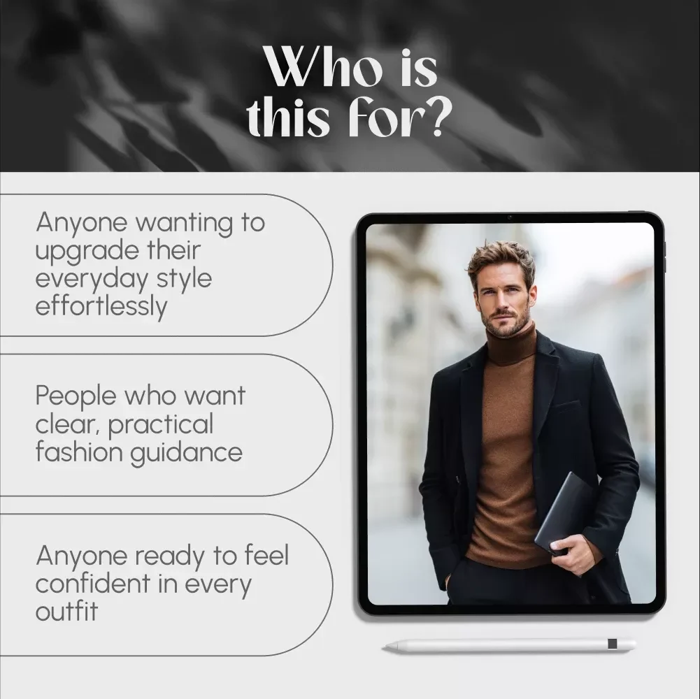 The Modern Man’s Style Guide | Digital Download Men’s Fashion Guide for Building Personal Style & Confident Wardrobe