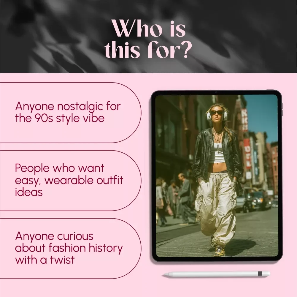 Back to the 90s: A Style Guide to the Coolest Decade – Digital Download Guide for 90s Style Clothing, Vintage Fashion Inspiration & Outfit Ideas