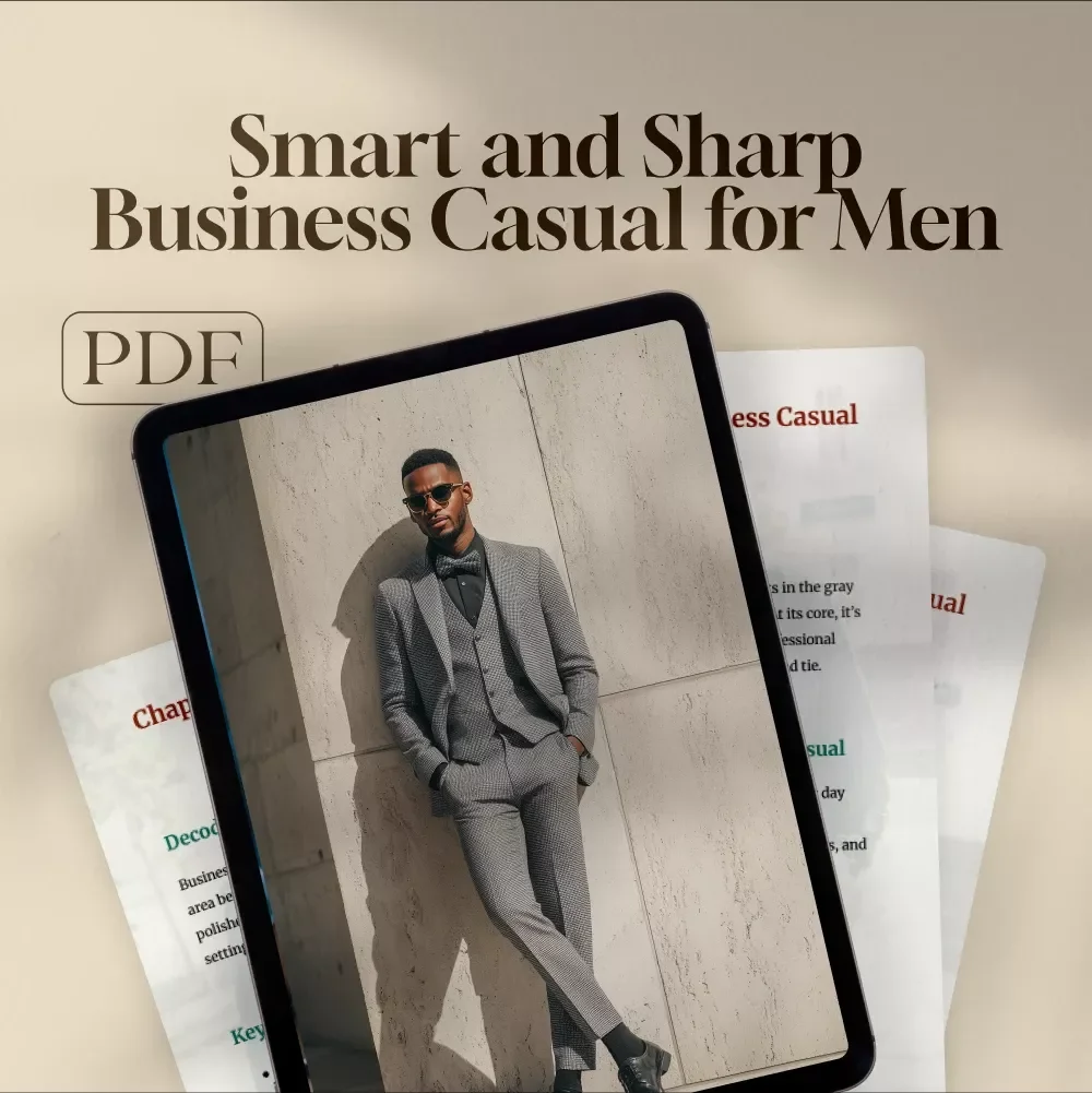 Smart and Sharp Business Casual for Men | Digital Style Guide for Effortless Business Casual Style Men | eBook, Checklist & Wardrobe Tips