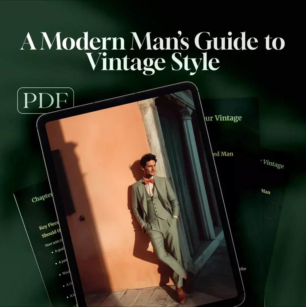 A Modern Man’s Guide to Vintage Style | Digital Download Guide for Timeless Vintage Style Men’s Fashion, Wardrobe Tips & Everyday Styling Inspiration