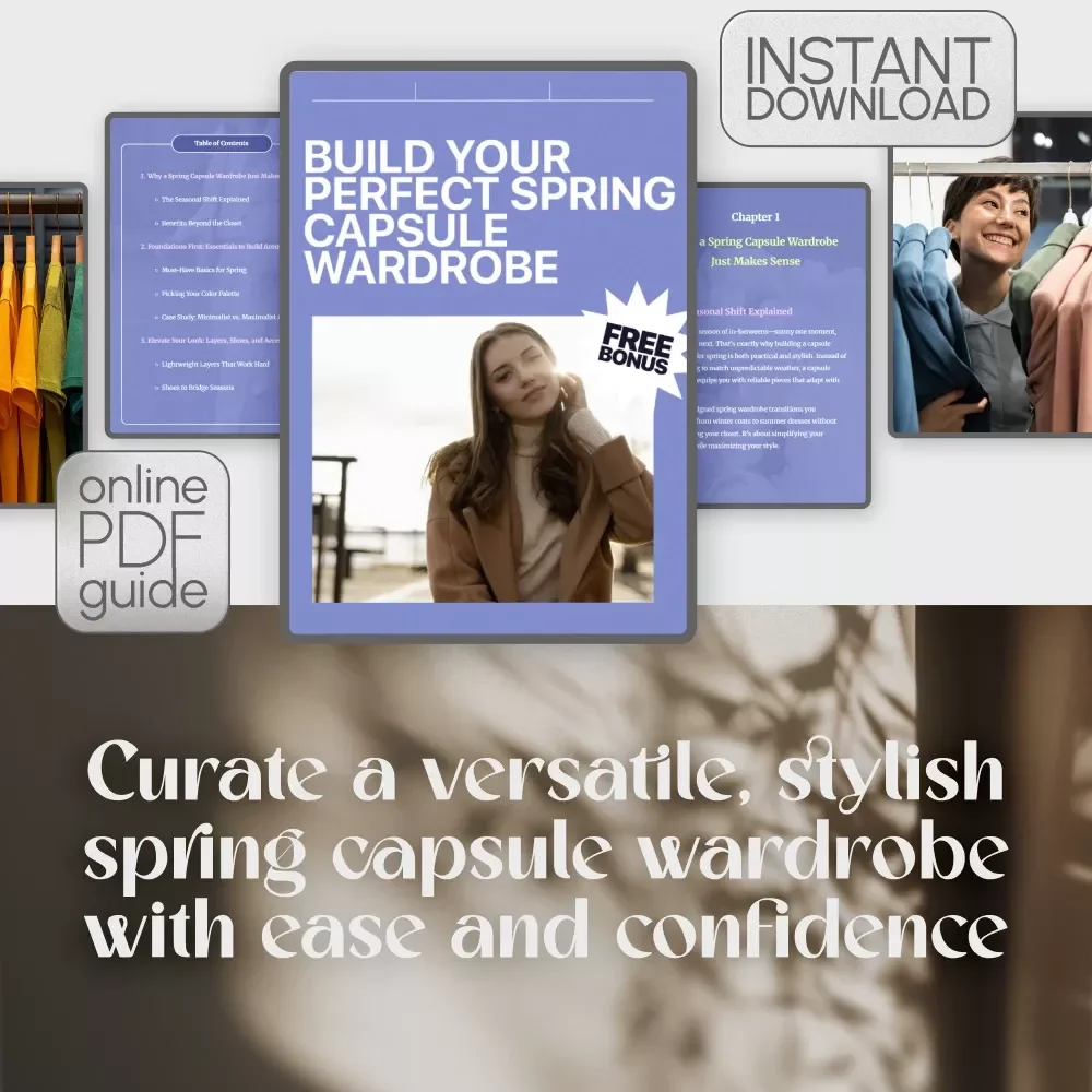 Build Your Perfect Spring Capsule Wardrobe Guide: A Step-by-Step eBook for Creating a Timeless Spring Wardrobe